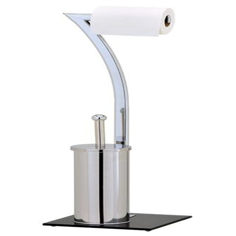 Hampton & Stewart FreeStanding Toilet Roll & Brush Holder Wayfair.co.uk